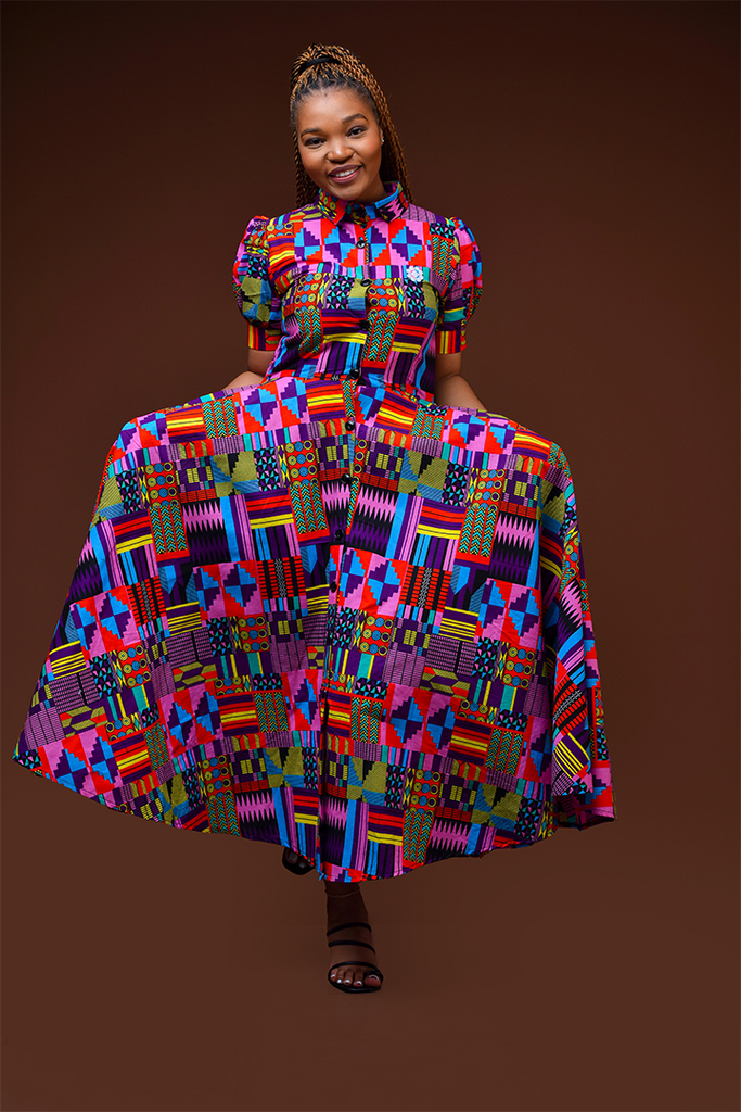 mesh dress south africa Printed Mesh Dress