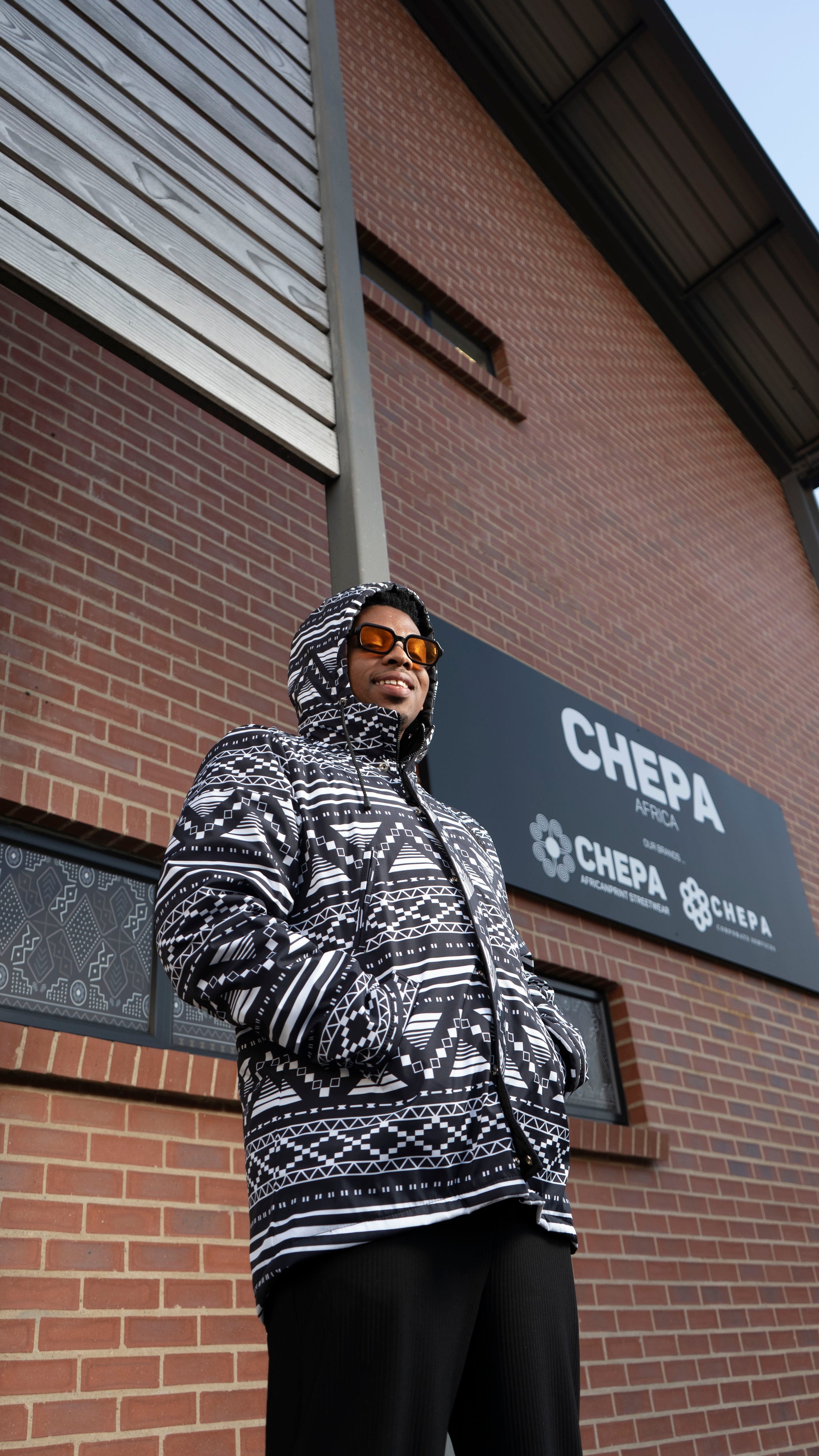 【GRAY/BLUE】FIRE PATCHED PARKA Parka Jacket Navy | Jackets & Knitwear | Ackermans
