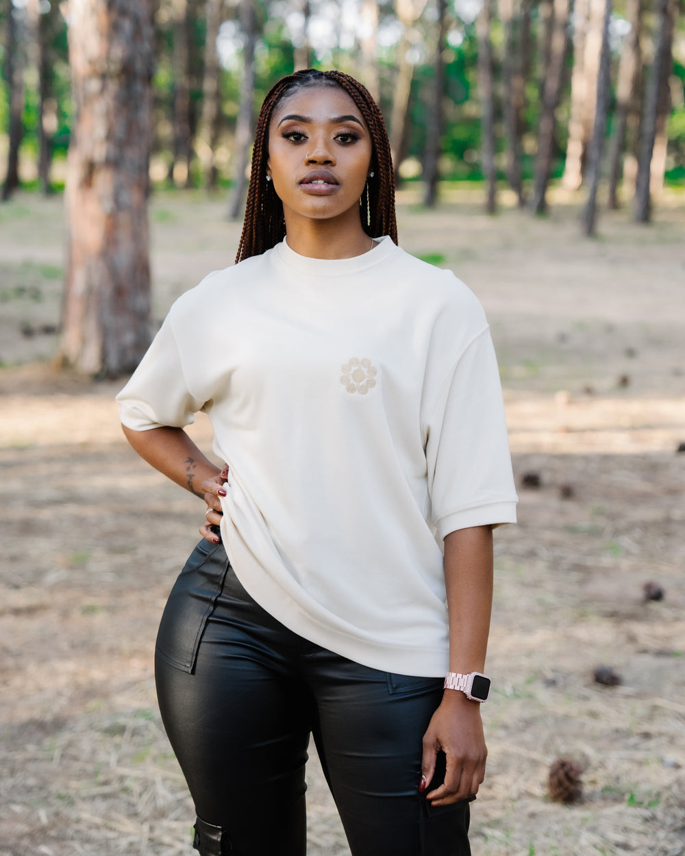 The cream Lush Tee