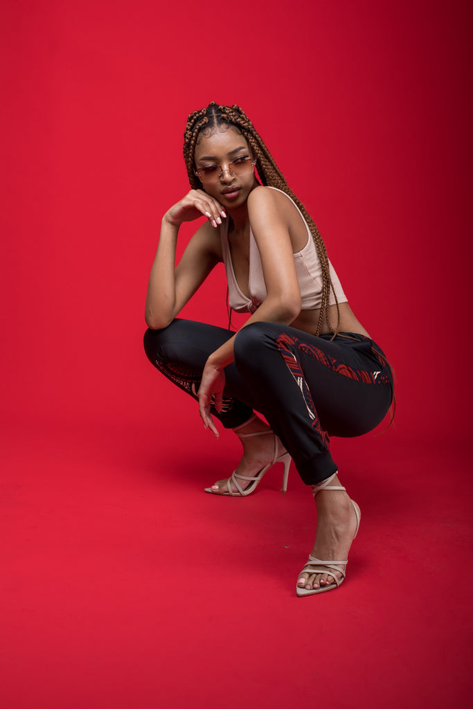 Ladies - Asali Black Tracksuit Set